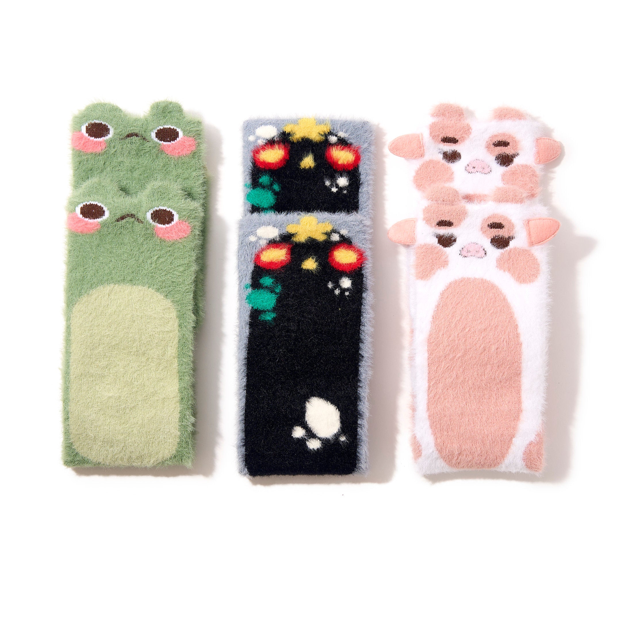 Tiny Protectors Fuzzy Sock 3-Pack (Moss, Gloom Spirit, Valentine)